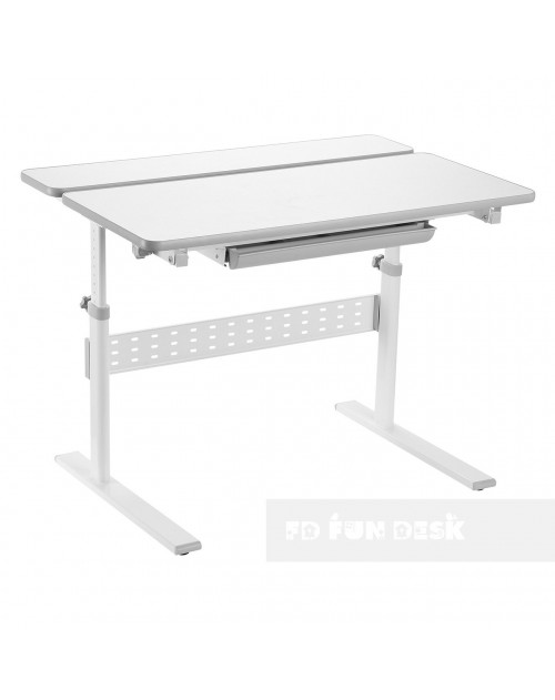 Colore Grey - Regulowane biurko dziecięce