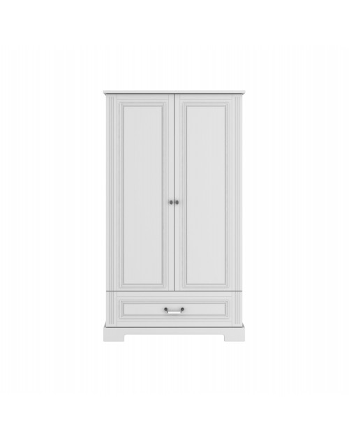 Ines elegant white szafa 2-drzwiowa tall