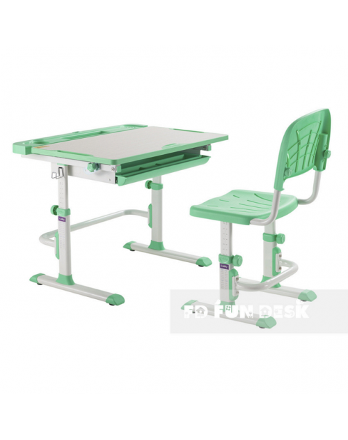 Disa Green- Biurko dziecięce regulowane + krzesełko