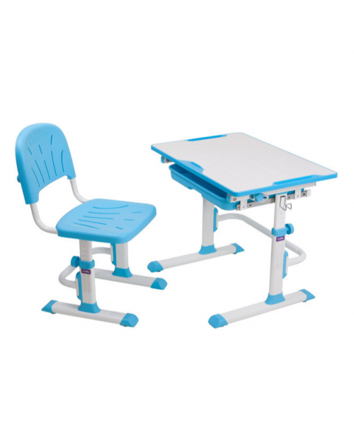 Cubby Lupin Blue - Regulowane biurko z krzesełkiem