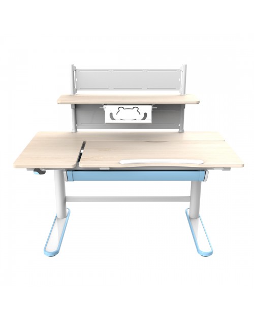 Elektryczne biurko dla dziecka z półką Spacetronik XD 112x60 cm (niebieskie)