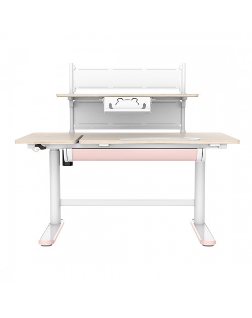 Elektryczne biurko dla dziecka z półką Spacetronik XD 112x60 cm (różowe)