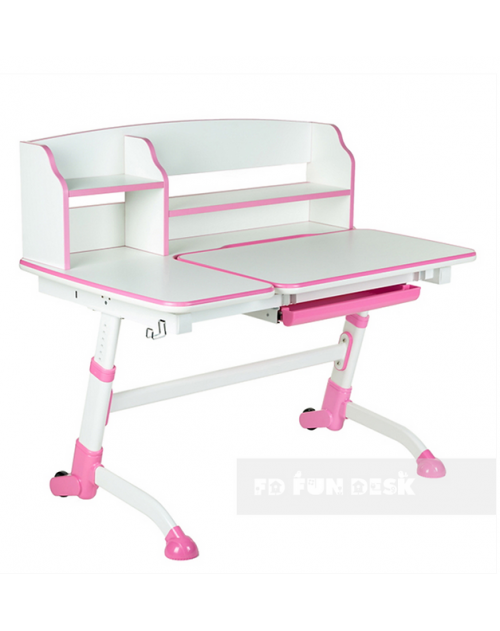 Amare II Pink - regulowane biurko